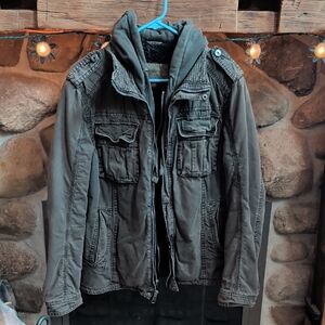 Sonoma Women's Dark Grey Military Jacket